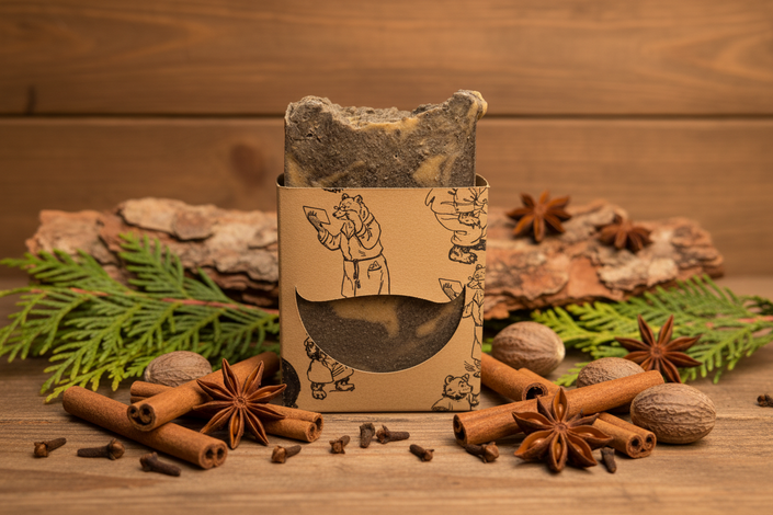Papa Bear Tallow & Goat Milk Soap Bar