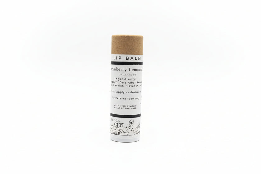 Strawberry Lemonade Tallow & Honey Lip Balm