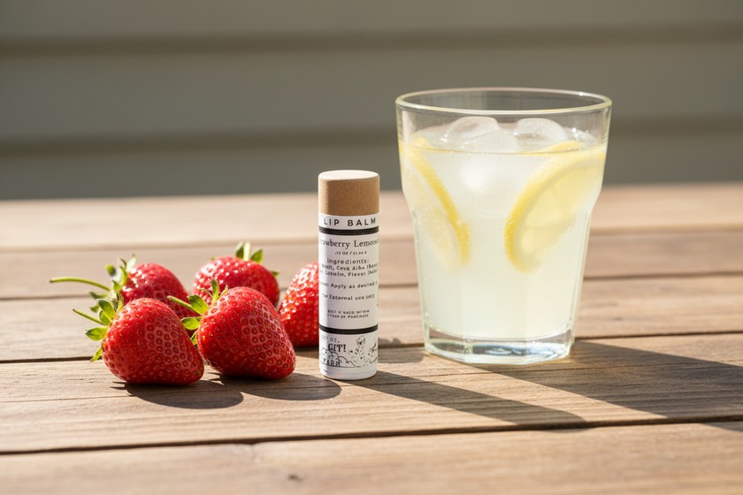 Strawberry Lemonade Tallow & Honey Lip Balm