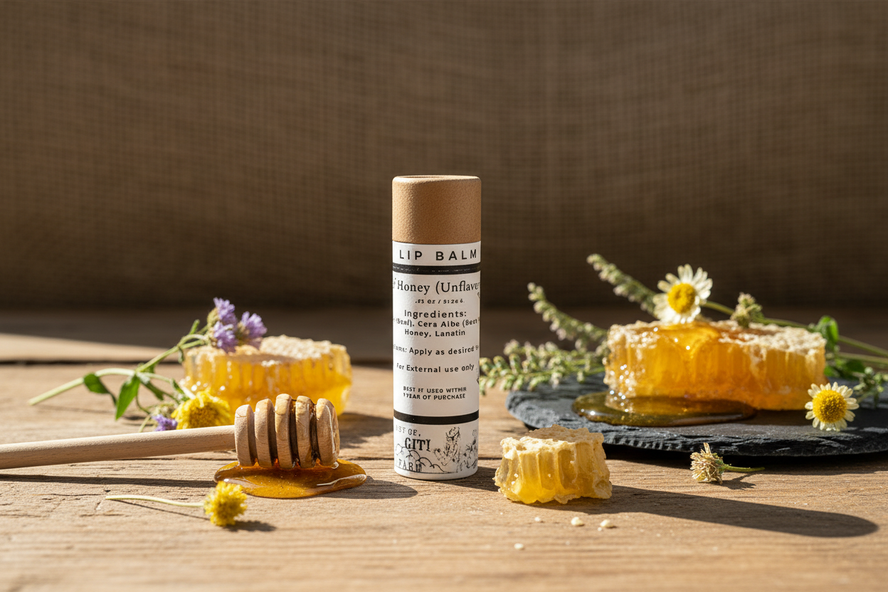 Hint of Honey (Unflavored) Tallow & Honey Lip Balm
