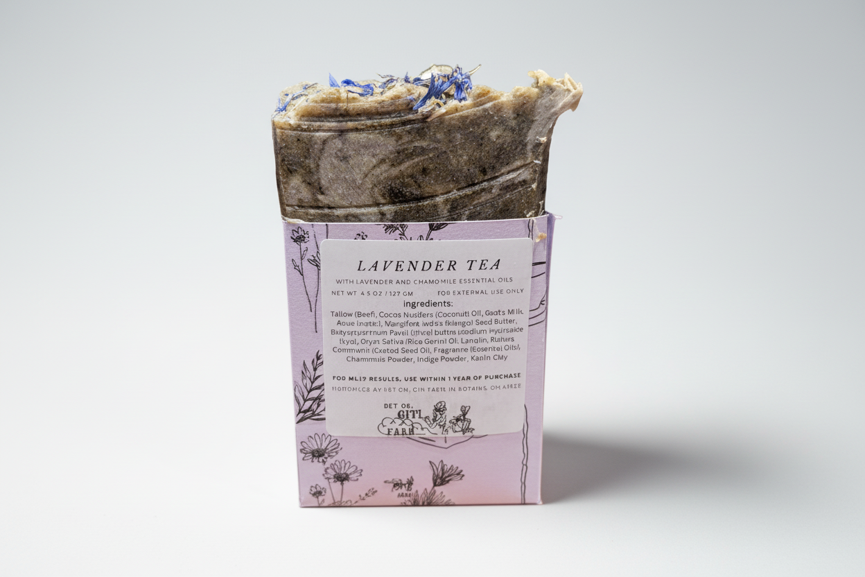 Lavender Tea Tallow & Goat Milk Soap Bar