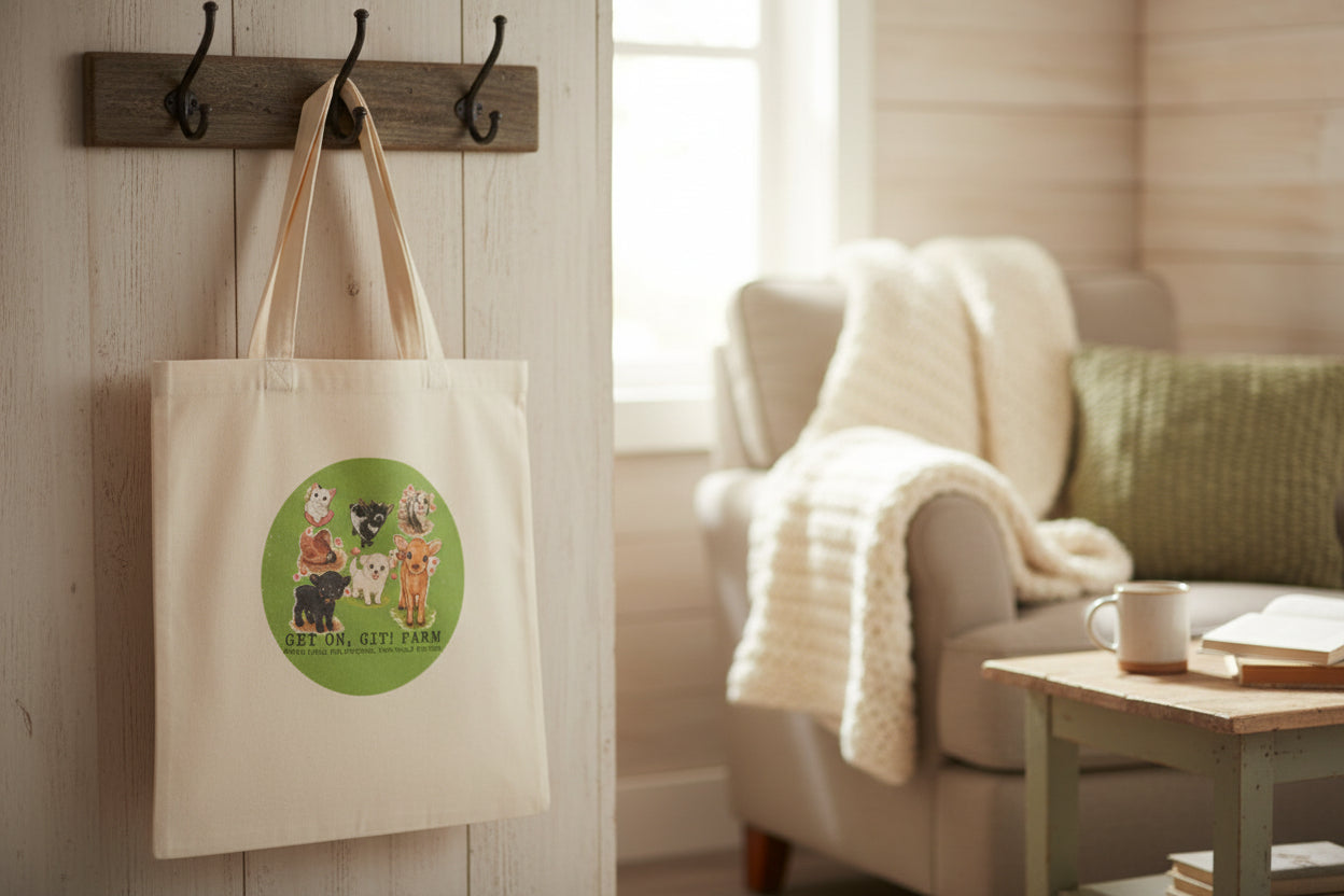 Printed Canvas Re-Useable Tote