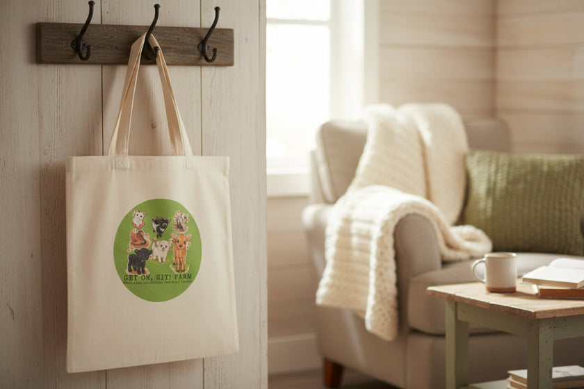 Printed Canvas Re-Useable Tote